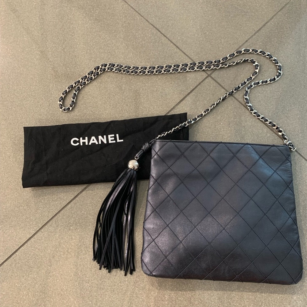 Chanel Quilted Crossbody Tassel Crossbody Bag
